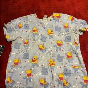 Whiney the Pooh Scrub Top